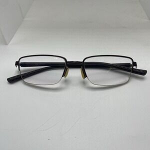 Nike Eyeglasses FRAMES ONLY Half Rim 54-18-140 Black 353